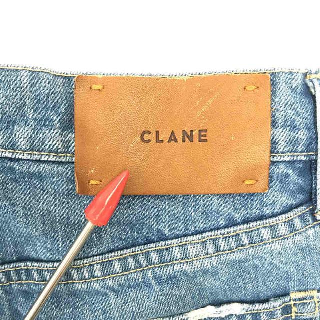 CLANE(クラネ)のCLANE / クラネ | PLAY CUT OFF LAYER BLUE カットオフ フリンジデニム パンツ | 24 | ブルー | レディース レディースのパンツ(その他)の商品写真