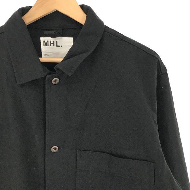 【美品】 MHL. / エムエイチエルマーガレットハウエル | 2021SS | WORKWEAR COTTON TWILL コットン ツイル  カバーオール ジャケット | L | ブラック | メンズ