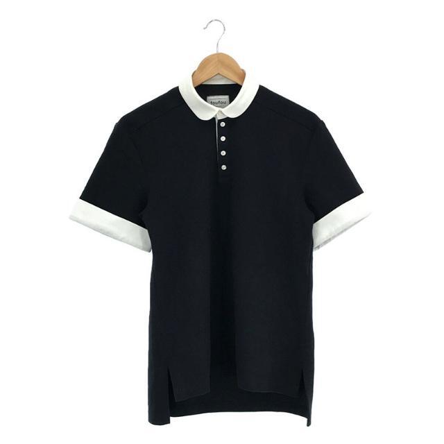 はすべて 【美品】 foufou / フーフー | bicolor polo shirts バイカラーポロシャツ | 0 | ネイビー