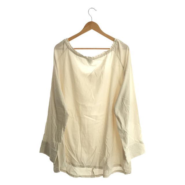 6 (ROKU)(ロク)の6(ROKU) / ロク | 2022SS | COTTON GAUZE VOLUME SHIRT | ホワイト | レディース レディースのトップス(シャツ/ブラウス(長袖/七分))の商品写真