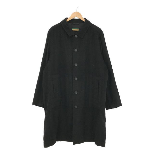 【美品】  CASEY CASEY / ケーシーケーシー | BELGE COAT-QUARTO ウール ベルジュ コート クォート | M | BLACK | メンズ