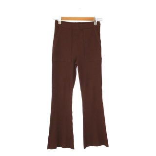 フィーニー(PHEENY)の【美品】  PHEENY / フィーニー | Pe/C random rib flared pants ランダムリブフレアパンツ | 2 | ブラウン | レディース(その他)