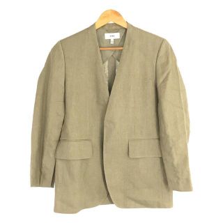 ハイク(HYKE)の【美品】  HYKE / ハイク | 2022SS | LINEN BLAZER リネン ノーカラージャケット | 1 | ライトベージュ | レディース(その他)