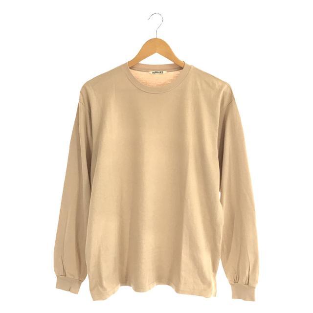 AURALEE / オーラリー | LUSTER PLAITING L/S スーピマ コットン ロングスリーブ カットソー | 4 | ベージュ | メンズ