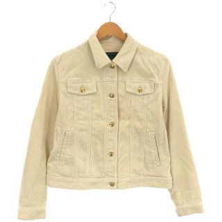 ラルフローレン(Ralph Lauren)のRALPH LAUREN / ラルフローレン | 1980s | 80s VINTAGE ヴィンテージ LAUREN JEANS CO. 太畝 コーデュロイ 金ボタン ジャケット | L | ホワイト | レディース(その他)