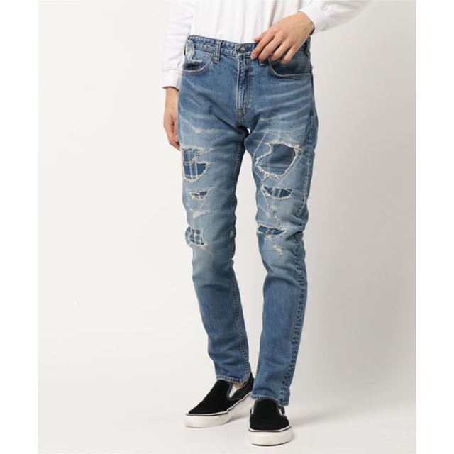 TAVERNITI SO JEANS ダメージリペア加工ストレッチデニム！日本製