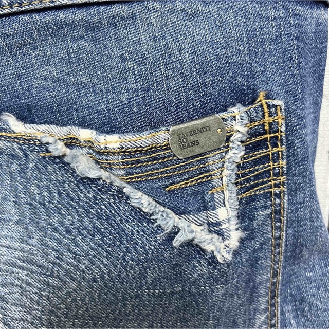 TAVERNITI SO JEANS ダメージリペア加工ストレッチデニム！日本製