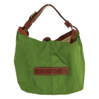 【美品】 Felisi / フェリージ | 03-58/2 イタリア製 ナイロン レザー 切替 ハンド バッグ 保存袋有 green | グリーン |  レディース