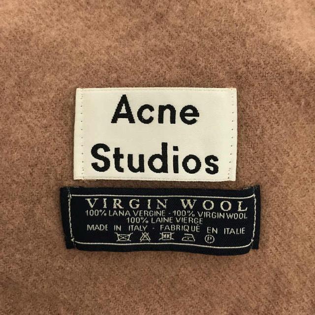 Acne Studios(アクネストゥディオズ)のAcne Studios / アクネ ストゥディオズ | イタリア製 ウール フリンジ 大判 ストール マフラー ブランケット | ブラウン | レディース レディースのファッション小物(マフラー/ショール)の商品写真