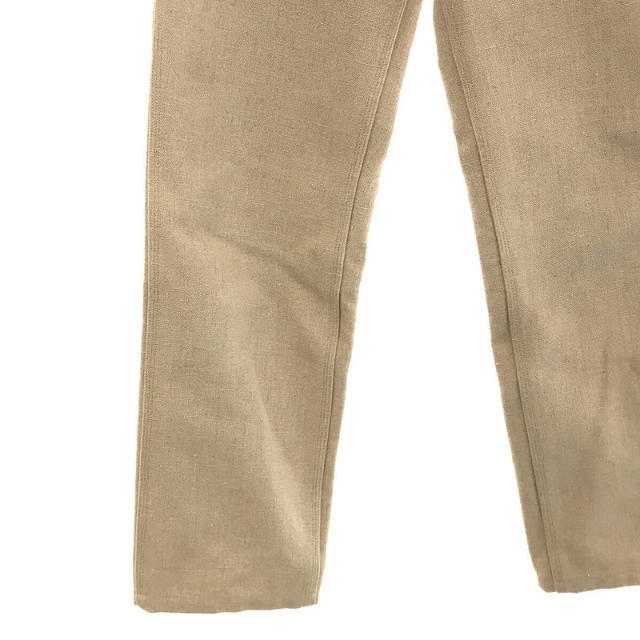 【美品】 FUMIKA UCHIDA / フミカウチダ | 2020AW | CANVAS BONDING PAINTER PANTS リネンキャンバス ペインターパンツ | 34 | 生成り | レディース