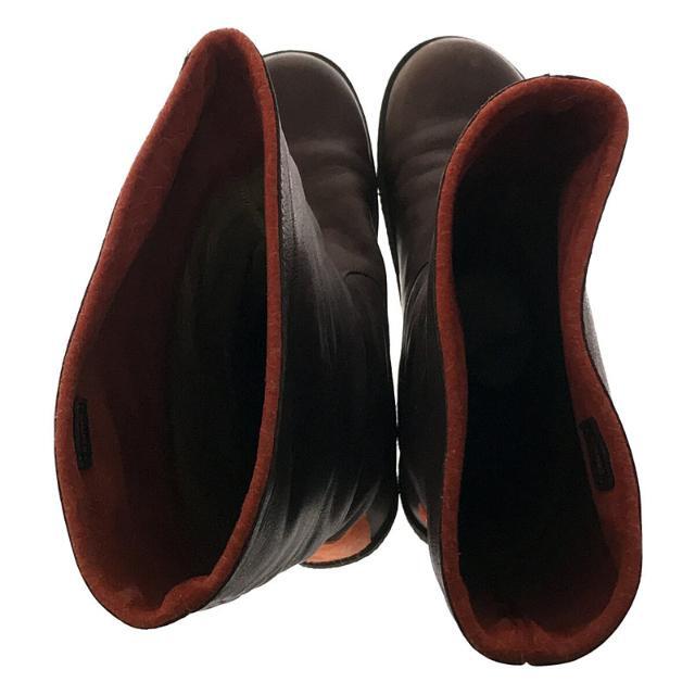 CAMBER(キャンバー)のCAMBER / キャンバー | SPIRAL COMET スパイラル コメット レザー フラット ロング ブーツ 保存袋付き | 39 | ブラウン | レディース レディースの靴/シューズ(ブーツ)の商品写真