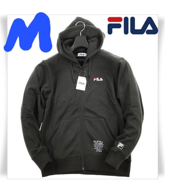 FILA - 定価5880円‼️FILAビッグシルエット刺繍ロゴフルジップパーカー ...