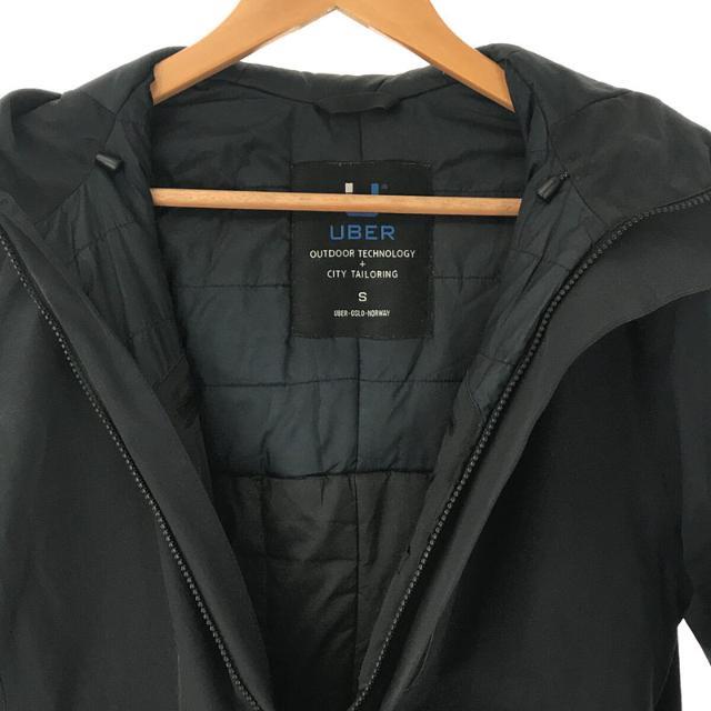 UBER / ウーバー | PRIMALOFT プリマロフト REGULATOR Parka レギュレイターパーカー ダウン フード ジップアップ ブルゾン | S | ブラック | メンズ