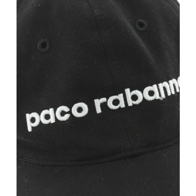 paco rabanne - Paco Rabanne パコラバンヌ キャップ - 黒 paco rabanne - Paco Rabanne パコラバンヌ キャップ - 黒