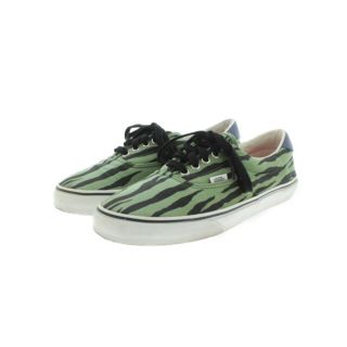 ヴァンズ(VANS)のVANS バンズ スニーカー 27cm 緑x黒(ゼブラ) 【古着】【中古】(スニーカー)