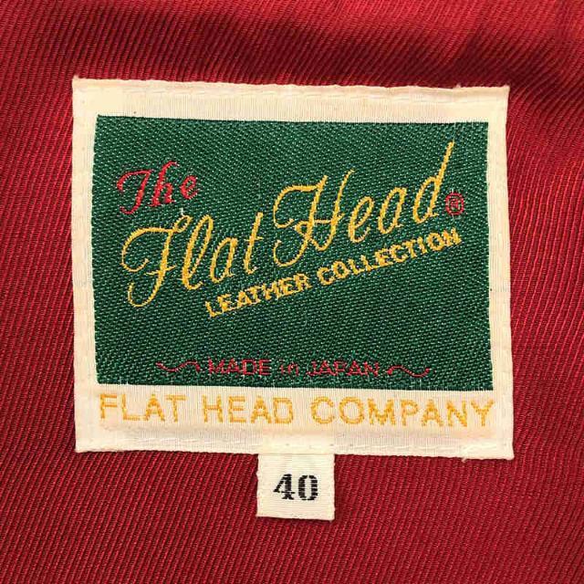 THE FLAT HEAD(フラットヘッド)のTHE FLAT HEAD / フラットヘッド | ホース レザー シングル ライダース ジャケット | 40 | ブラック | メンズ メンズのジャケット/アウター(その他)の商品写真
