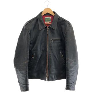 フラットヘッド(THE FLAT HEAD)のTHE FLAT HEAD / フラットヘッド | ホース レザー シングル ライダース ジャケット | 40 | ブラック | メンズ(その他)