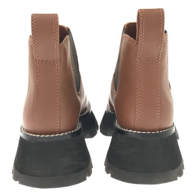 3.1 Phillip Lim(スリーワンフィリップリム)の【新品】  3.1 Phillip Lim /  スリーワンフィリップリム | 2021AW | kate short lug sole combat boot レザー 厚底 サイドゴア ショート ブーツ | 37 | ブラウン | レディース レディースの靴/シューズ(ブーツ)の商品写真