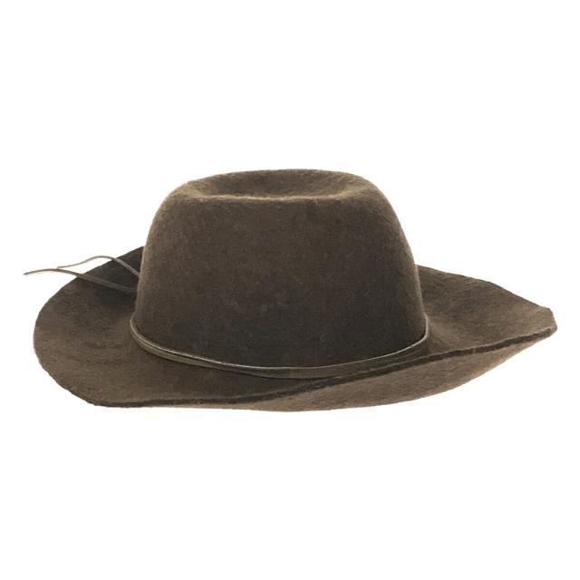 NEW YORK HAT(ニューヨークハット)のNEW YORK HATCO. / ニューヨークハット | USA製 スエードリボン ウール ハット | ブラウン | メンズ メンズの帽子(その他)の商品写真