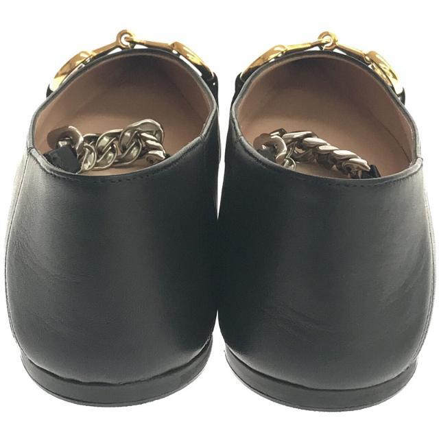 Gucci(グッチ)の【新品】  GUCCI / グッチ | leather ballet flat with Horsebit ホースビット付き レザー ウィメンズ フラットバレエシューズ | 37 | ブラック | レディース レディースの靴/シューズ(バレエシューズ)の商品写真