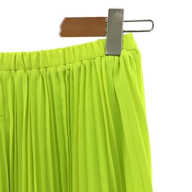 【美品】 Thomas magpie / トーマスマグパイ | Long Pleats neon color Skirt ロング プリーツ ネオン  カラー スカート | 36 | イエロー | レディース