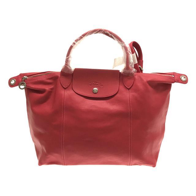 【新品】  Longchamp / ロンシャン | 2way  LE PLIAGE CUIR 1515 ショルダー付き レザー ハンド バッグ 保存袋有 | FREE | ピンク | レディースレディース