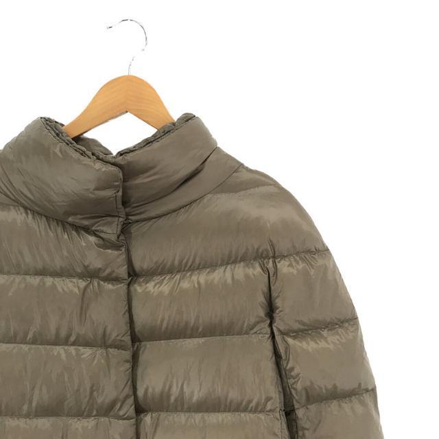 HERNO / ヘルノ | LONG DOWN COAT スタンドカラー ロング ダウン コート | 42 | カーキベージュ | レディース