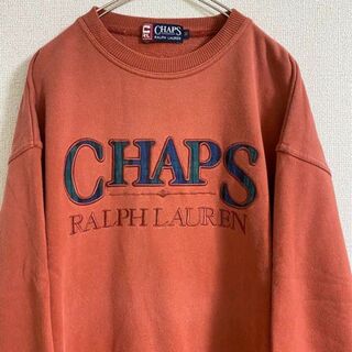 ラルフローレン(Ralph Lauren)のCHAPS RALPH LAUREN スウェットM デカロゴ チェック(スウェット)