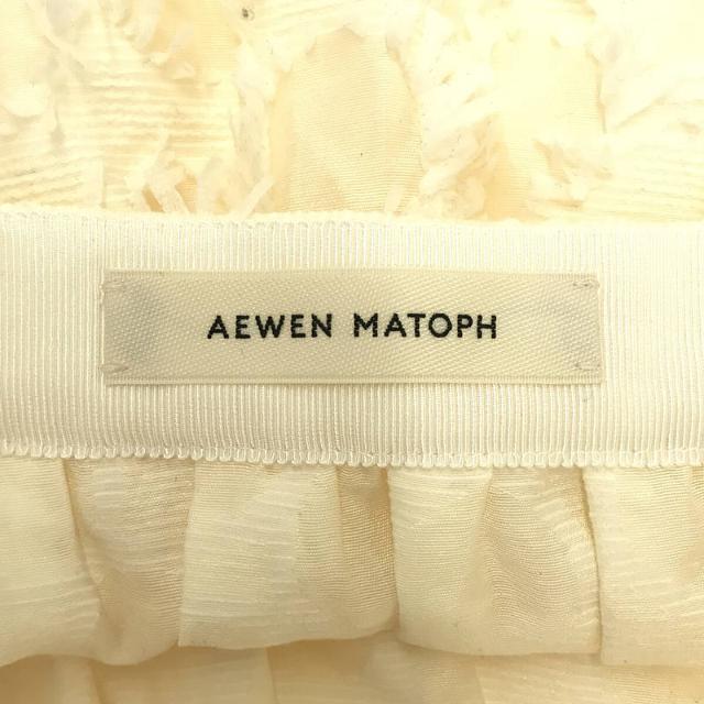 【美品】  AEWEN MATOPH / イウエンマトフ | ロング ドットジャカードスカート | 34 | ホワイト | レディース 4