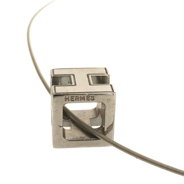 【美品】 HERMES / エルメス | カージュドアッシュ Hキューブ ペンダントトップ ネックレス 箱付き | ‐ | ライトブルー | レディース