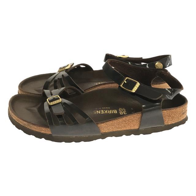 BIRKENSTOCK / ビルケンシュトック | Bali パテントレザー ストラップ サンダル | 38 | ブラウン | レディース