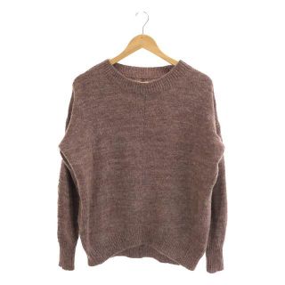 ISABEL MARANT ETOILE / イザベルマランエトワール | ウール ミックス ラウンドネック プルオーバー ニット セーター | 34  | ピンク | レディース