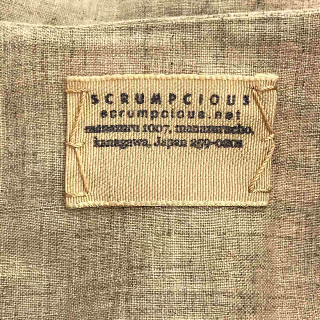 【新品】 SCRUMPCIOUS / スクランプシャス | VOLUME SLEEVE HAORI リネン ボリューム ギャザー スリーブ ブラウス ハオリ シャツ 羽織 | ナチュラル | レディース