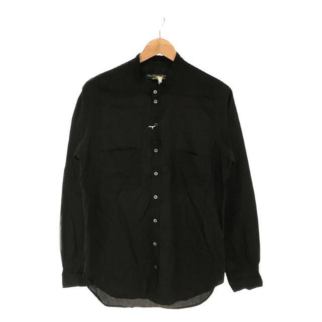 Paul Harnden(ポールハーデン)のPaul Harnden / ポールハーデン | M.Collarless Shirt カラーレスシャツ | M | ブラック | メンズ メンズのトップス(Tシャツ/カットソー(七分/長袖))の商品写真