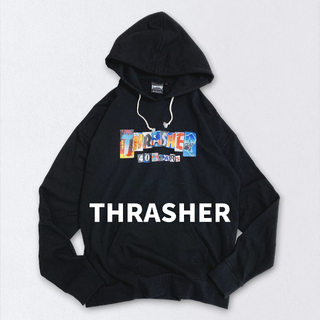 スラッシャー(THRASHER)のTHRASHER　スラッシャー　40YEARSパーカー　男女兼用　ブラック　L(パーカー)