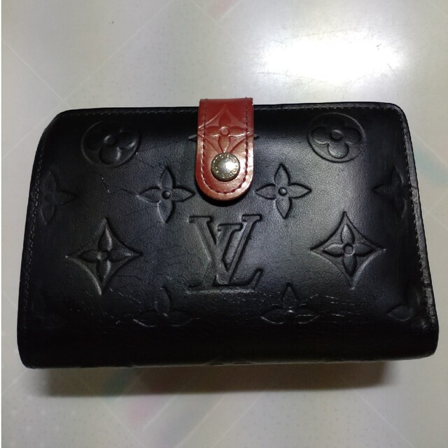 LOUIS VUITTON(ルイヴィトン)のルイ・ヴィトン　レザー　がま口財布 レディースのファッション小物(財布)の商品写真