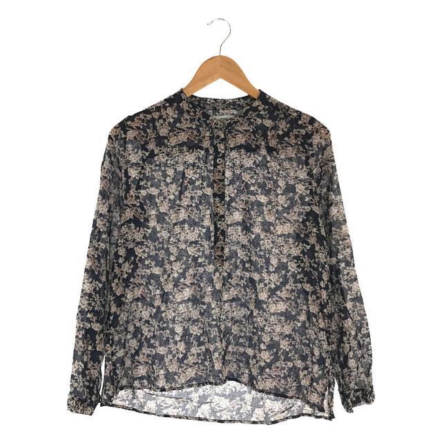 【美品】  ISABEL MARANT ETOILE / イザベルマランエトワール | フラワーノースリーブブラウス | 40 | ネイビー | レディース