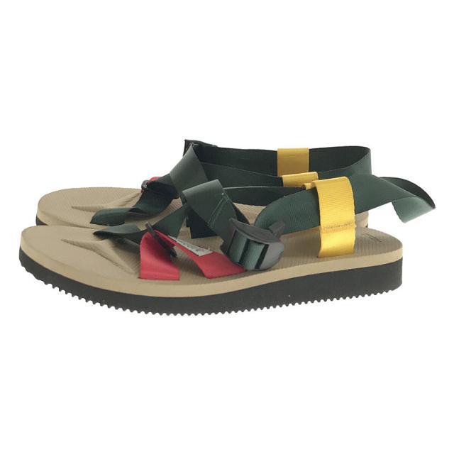 suicoke(スイコック)の【美品】  Suicoke / スイコック | クロスストラップサンダル | 25 | GREEN/BEIGE/WHITE | レディース レディースの靴/シューズ(サンダル)の商品写真