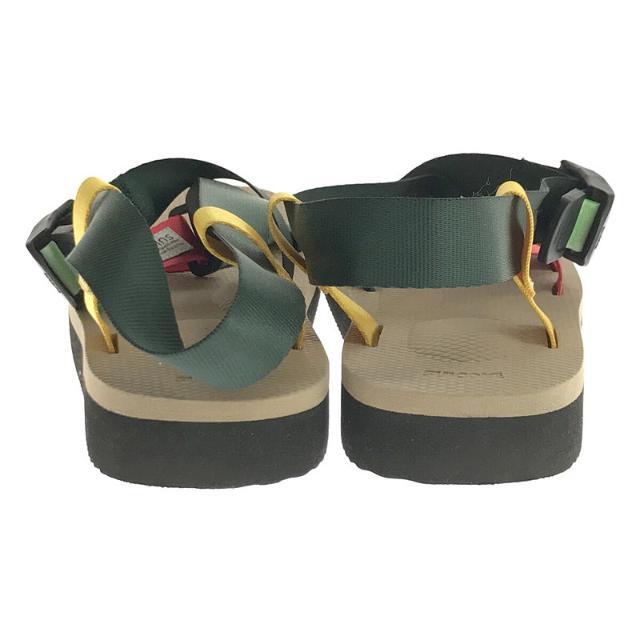 suicoke(スイコック)の【美品】  Suicoke / スイコック | クロスストラップサンダル | 25 | GREEN/BEIGE/WHITE | レディース レディースの靴/シューズ(サンダル)の商品写真