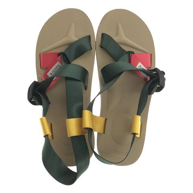 suicoke(スイコック)の【美品】  Suicoke / スイコック | クロスストラップサンダル | 25 | GREEN/BEIGE/WHITE | レディース レディースの靴/シューズ(サンダル)の商品写真