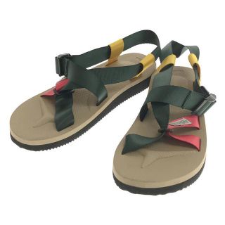 スイコック(suicoke)の【美品】  Suicoke / スイコック | クロスストラップサンダル | 25 | GREEN/BEIGE/WHITE | レディース(サンダル)