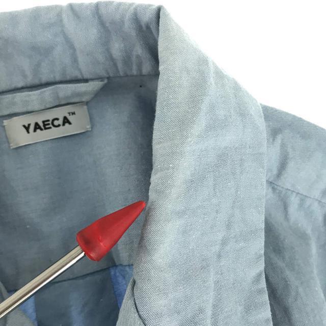 YAECA(ヤエカ)のYAECA / ヤエカ | コットン オープンカラー プルオーバー ロング シャツ | M | ブルー | レディース レディースのワンピース(ロングワンピース/マキシワンピース)の商品写真