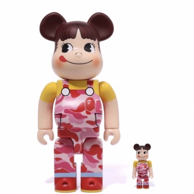 BE@RBRICK BAPE(R) × ペコちゃん100% u0026 400%ピンクのサムネイル