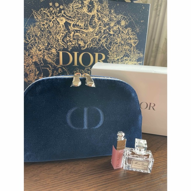 Dior(ディオール)のディオール ノベルティベロアポーチ サンプル レディースのファッション小物(ポーチ)の商品写真