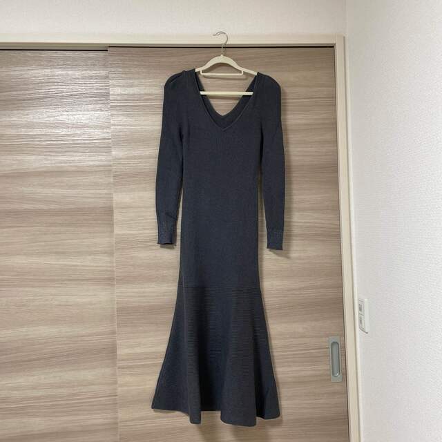 Her lip to(ハーリップトゥ)のHer lip to Sparkle Ribbed-Knit Dress レディースのワンピース(ロングワンピース/マキシワンピース)の商品写真