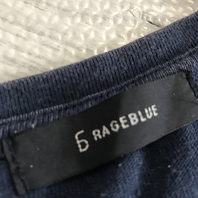 RAGEBLUE(レイジブルー)のLサイズ　半袖 Tシャツ サマーRAGEBLUE 青 ネイビー メンズのトップス(Tシャツ/カットソー(半袖/袖なし))の商品写真