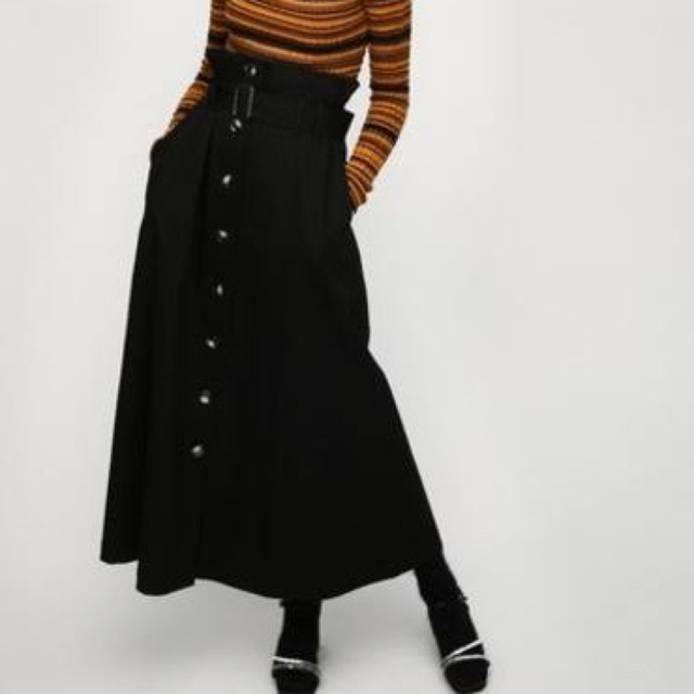 MOUSSY FRONT BUTTON LONG SKIRT