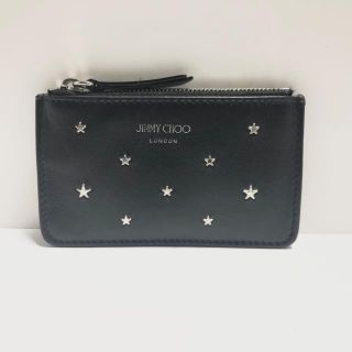 ジミーチュウ(JIMMY CHOO)のジミーチュウ コインケース - 黒 レザー(コインケース)