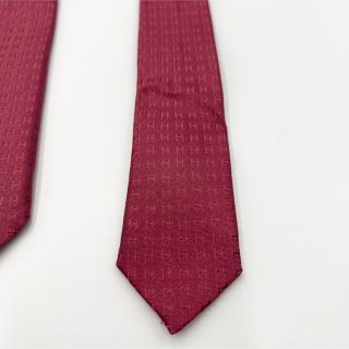 Hermes - 【全面H柄】HERMES エルメス ネクタイ ピンク系 ファソネの