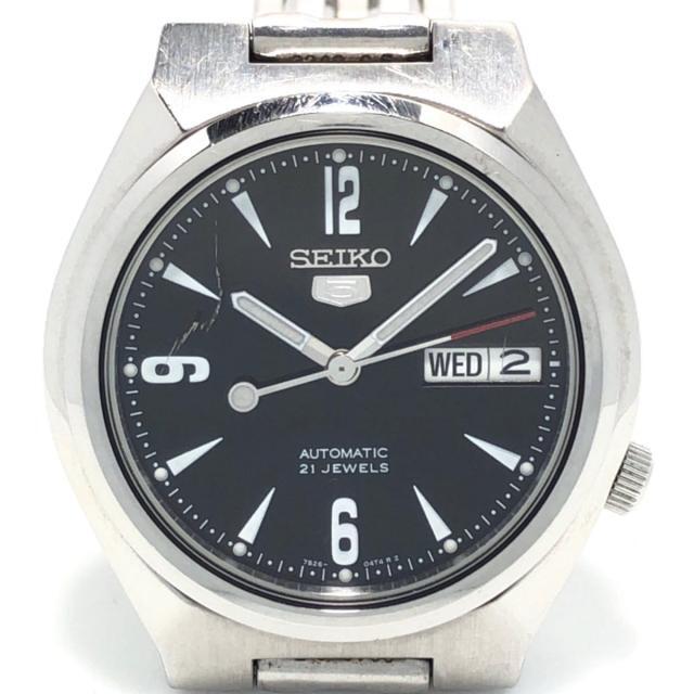 セイコー 腕時計 5(ファイブ) 7S26-01T0 黒